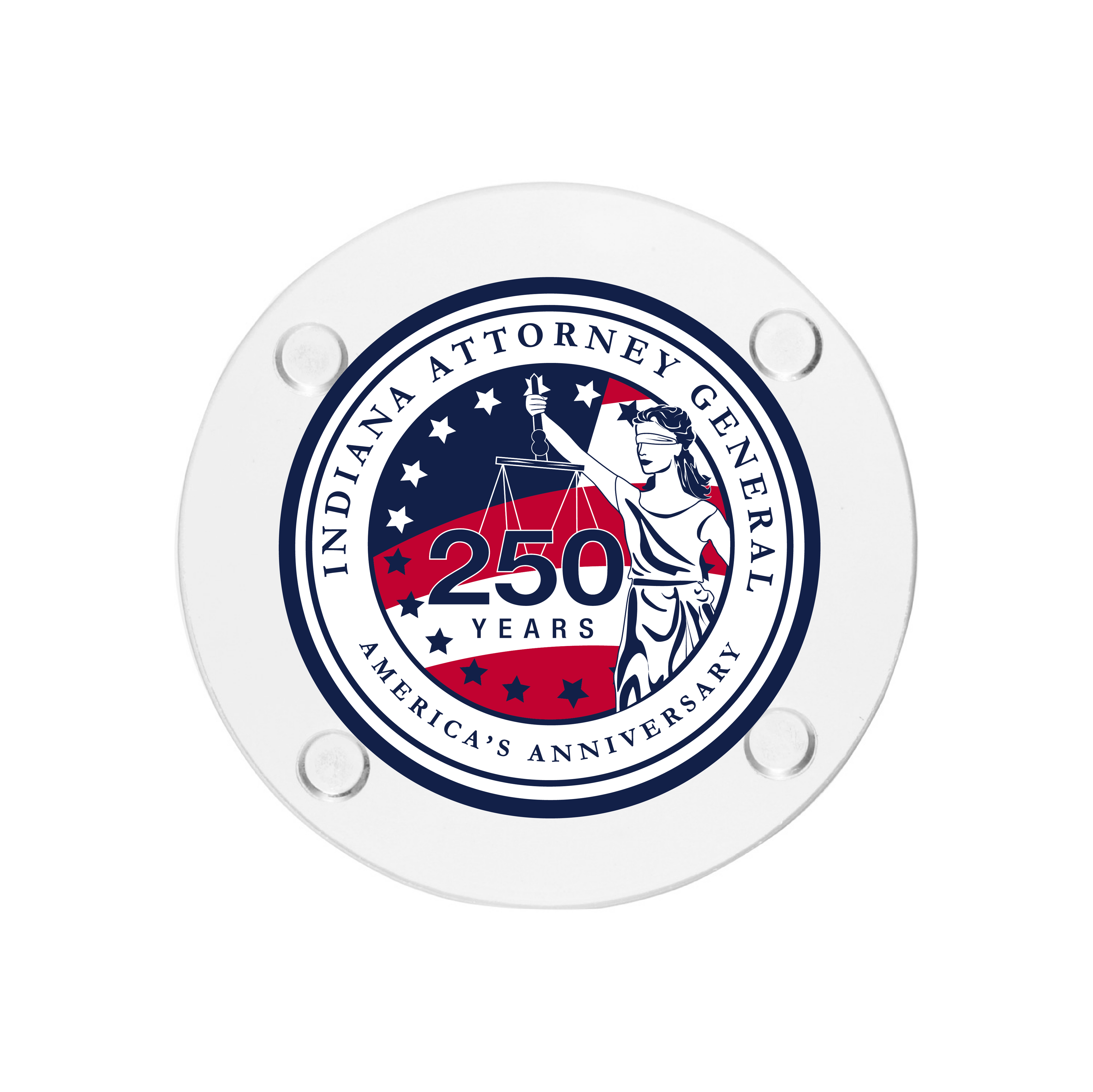 Round Glass Coaster - 250 AG