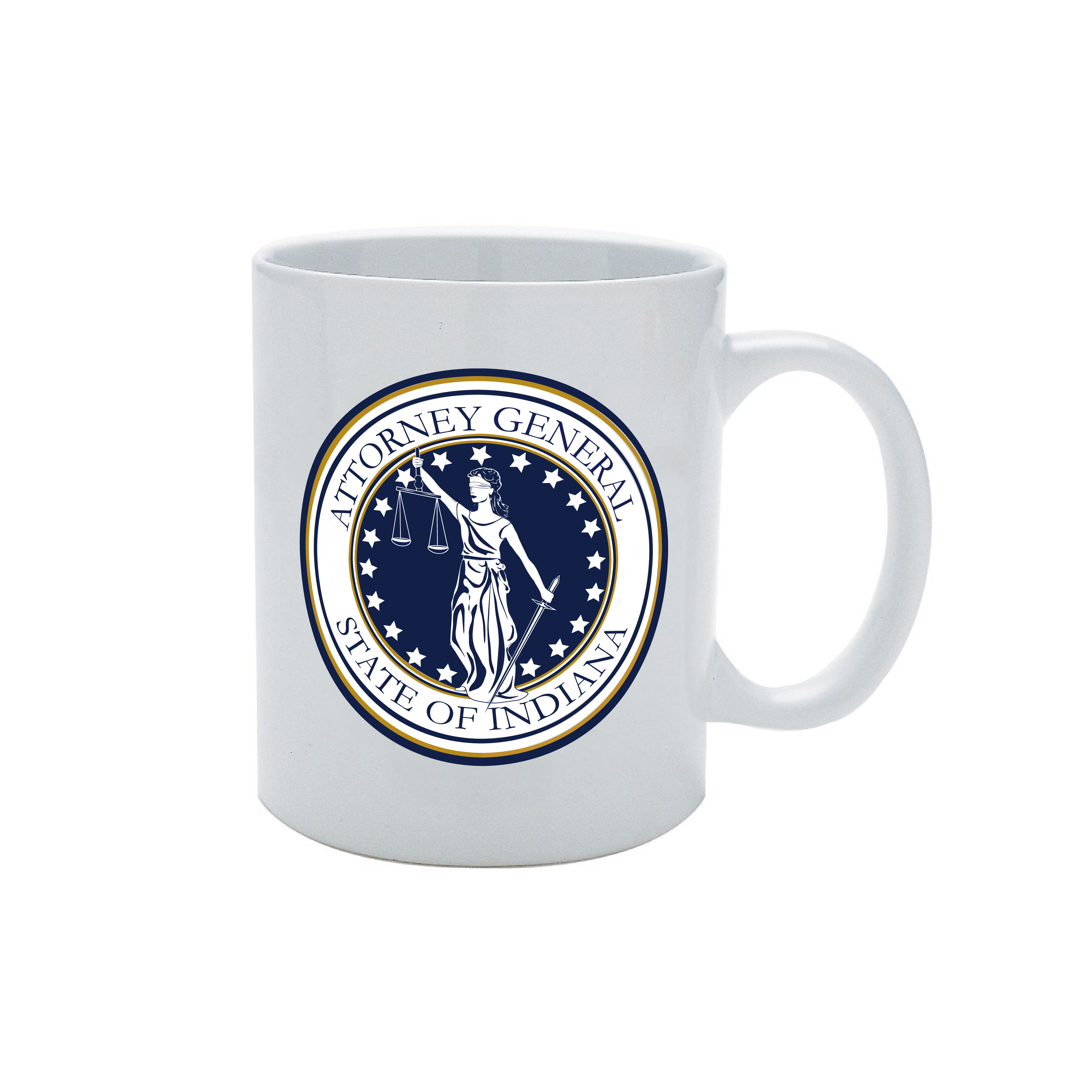 White Ceramic Mug 11 Oz - Official Seal